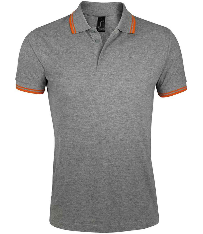 10577 Grey Marl/Orange Front