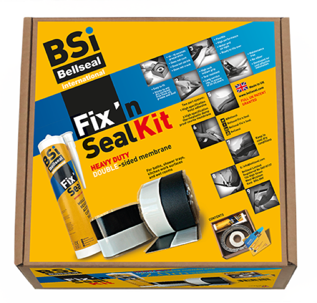 Bellseal Fix 'n Seal 3.4m Shower And Wet Room Kit